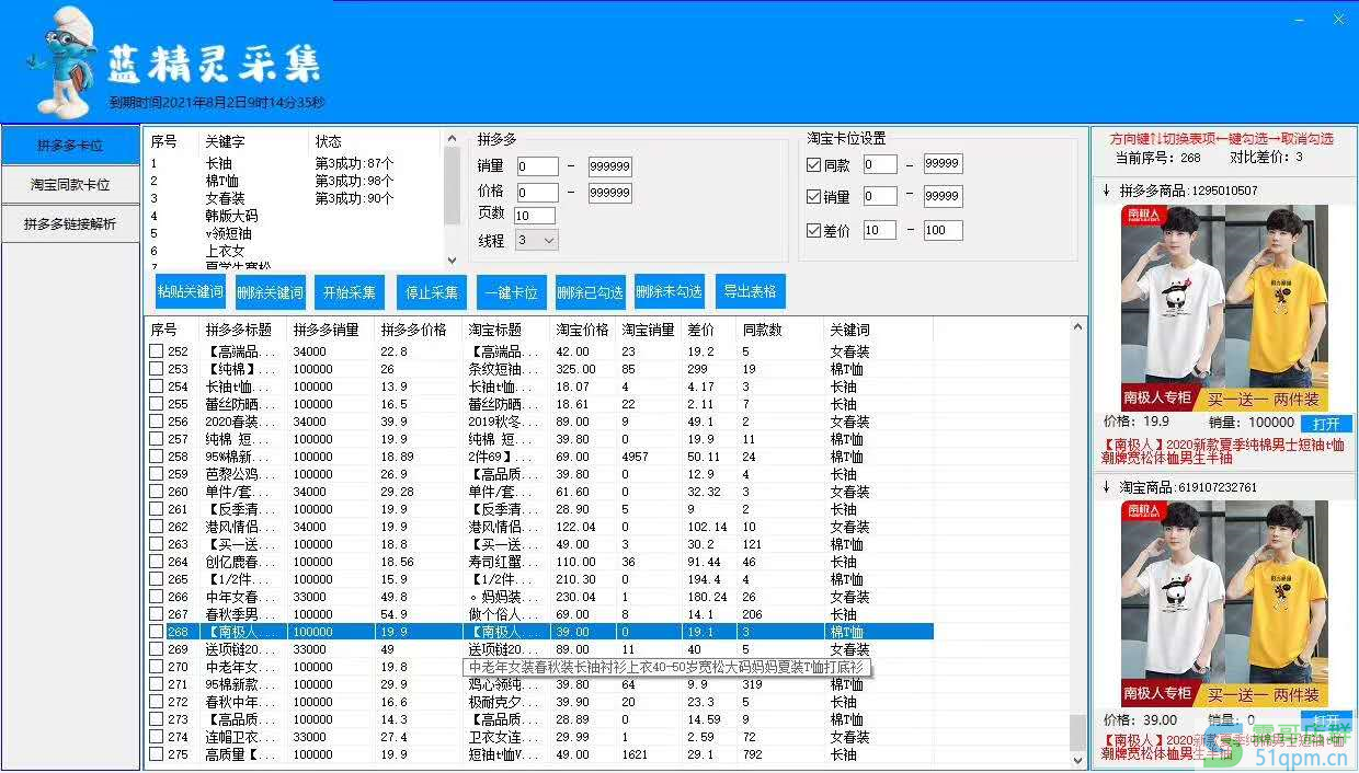 蓝精灵采集软件&#8211;一款bug多，没有售后服务的软件