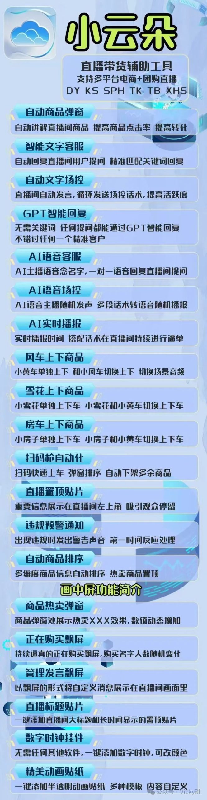 小云朵直播爆单助手：六大平台通用，小白也能轻松爆单